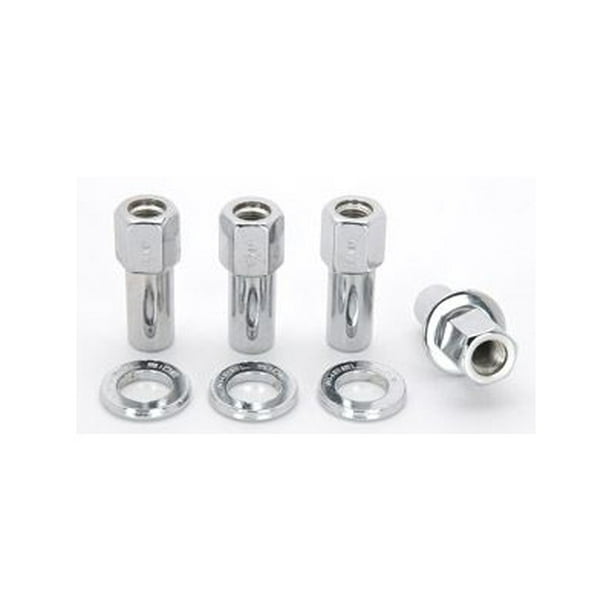 24 Pc 7/16 WELD DRAGLITE WHEEL LUG NUTS With CHROME WASHERS #8852 24 Pc 7/16 WELD DRAGLITE WHEEL LUG NUTS With CHROME WASHERS #8852